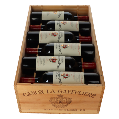 Chateau Canon la Gaffeliere 1999 in 12er Holzkiste