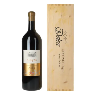 Delea Carato Riserva 2009 Doppelmagnum in Holzkiste