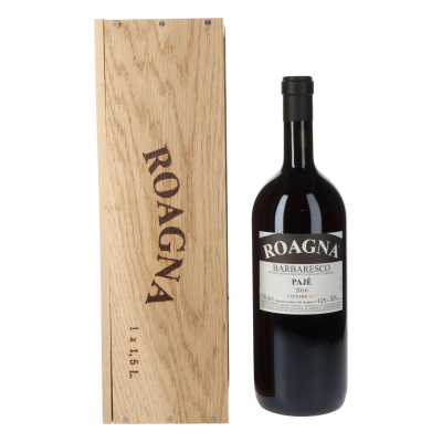 Roagna Barbaresco Paje Vecchie Viti 2016 Magnum in 1er Holzkiste