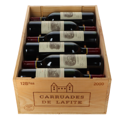 Chateau Lafite Rothschild Carruades de Lafite 2000 in 12er Holzkiste