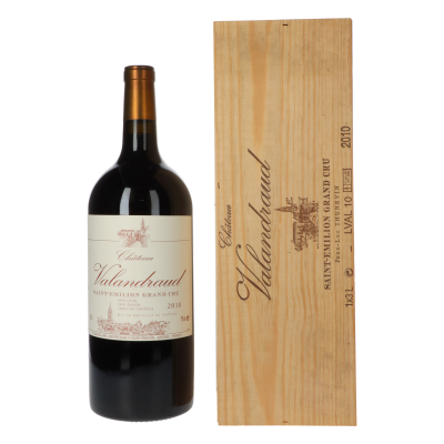Chateau Valandraud 2010 Doppelmagnum 1er Holzkiste