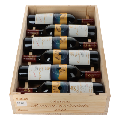 Chateau Mouton Rothschild 1er Cru 2019 in 6er Holzkiste