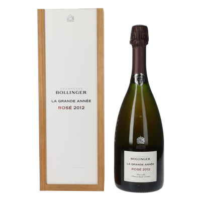 Bollinger Brut La Grande Annee Rose 2012 in 1er Holzkiste