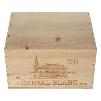 Chateau Cheval Blanc 2000 in 6er Holzkiste