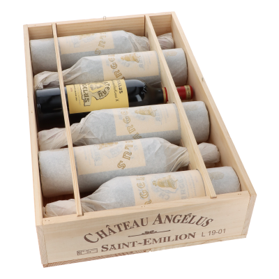 Chateau Angelus Premier Grand Cru Classé A 2019 in 6er Holzkiste