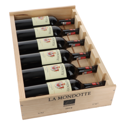 Chateau Mondotte 1er Grand Cru Classe B 2019 in 6er Holzkiste