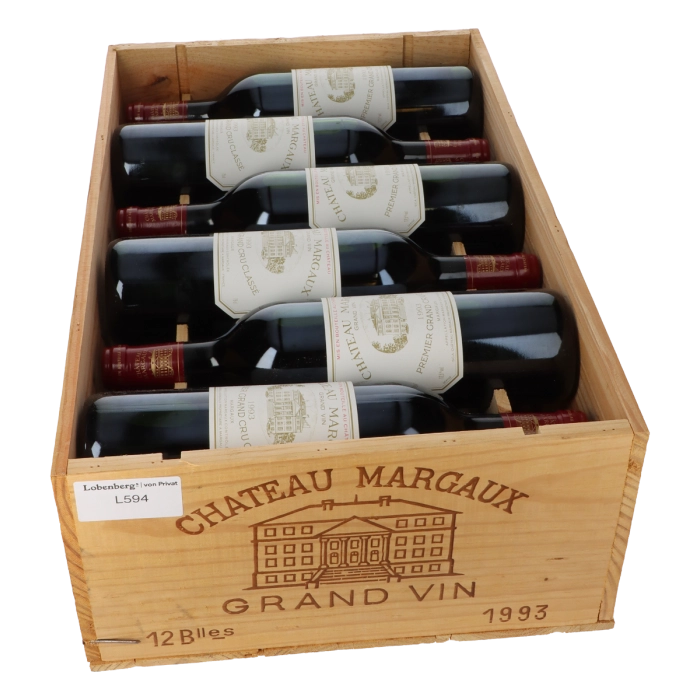 Château Margaux 1993 in 12er Holzkiste