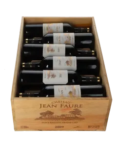 Chateau Jean Faure Grand Cru Classe 2009 in 12er Holzkiste
