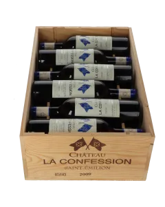 La Confession Janoueix Chateau La Confession Grand Cru Classe 2009 in 12er Holzkiste