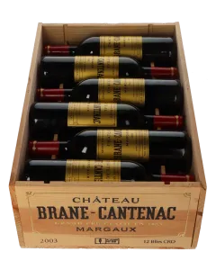 Chateau Brane Cantenac 2eme Cru 2003 in 12er Holzkiste