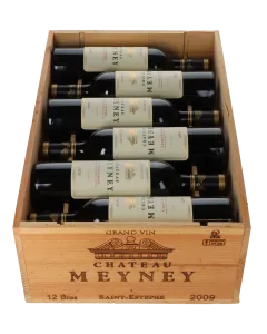 Chateau Meyney Cru Bourgeois 2009 in 12er Holzkiste