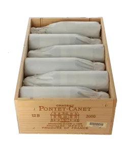 Chateau Pontet Canet 5eme Cru 2000 in 12er Holzkiste 