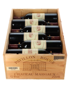Chateau Margaux Pavillon Rouge 2005 in 12er Holzkiste