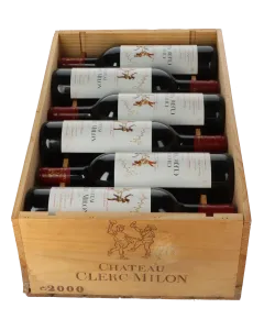 Chateau Clerc Milon Rothschild 5eme Cru 2000 in 12er Holzkiste
