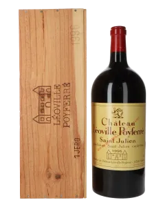 Chateau Leoville Poyferre 2eme Cru 1996 Jeroboam in Holzkiste