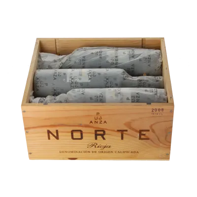 Bodegas y Vinedos Pujanza Pujanza Norte 2008 in 6er Holzkiste 