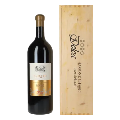 Delea Carato Riserva 2009 Doppelmagnum in Holzkiste