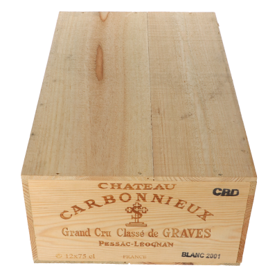 Chateau Carbonnieux blanc 2001 in 12er Holzkiste