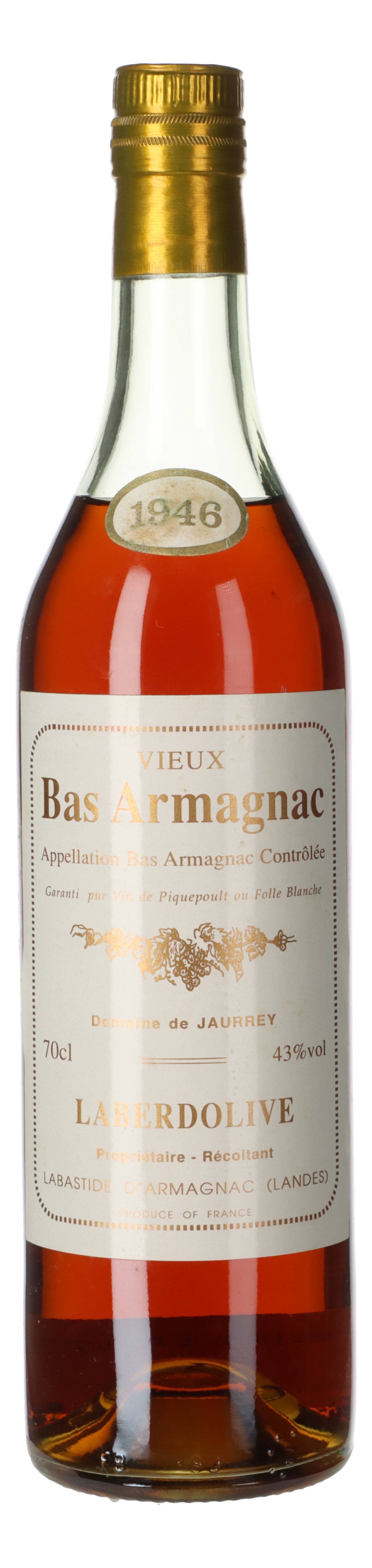 G. Joseph Laberdolive	Domaine de Jaurrey Bas Armagnac 1946