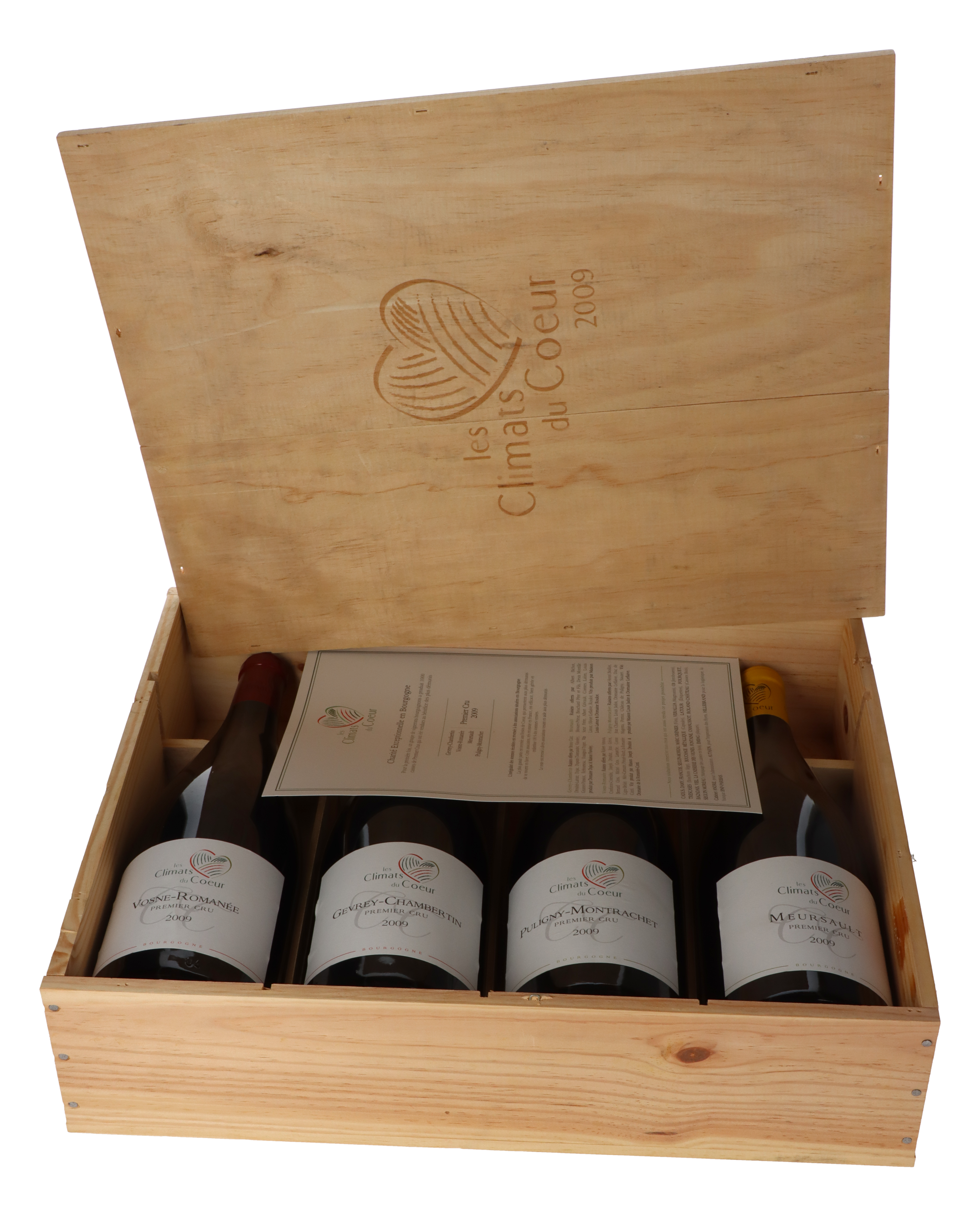 Les Climats du Coeur Assortment Magnum (4Fl.) in Holzkiste