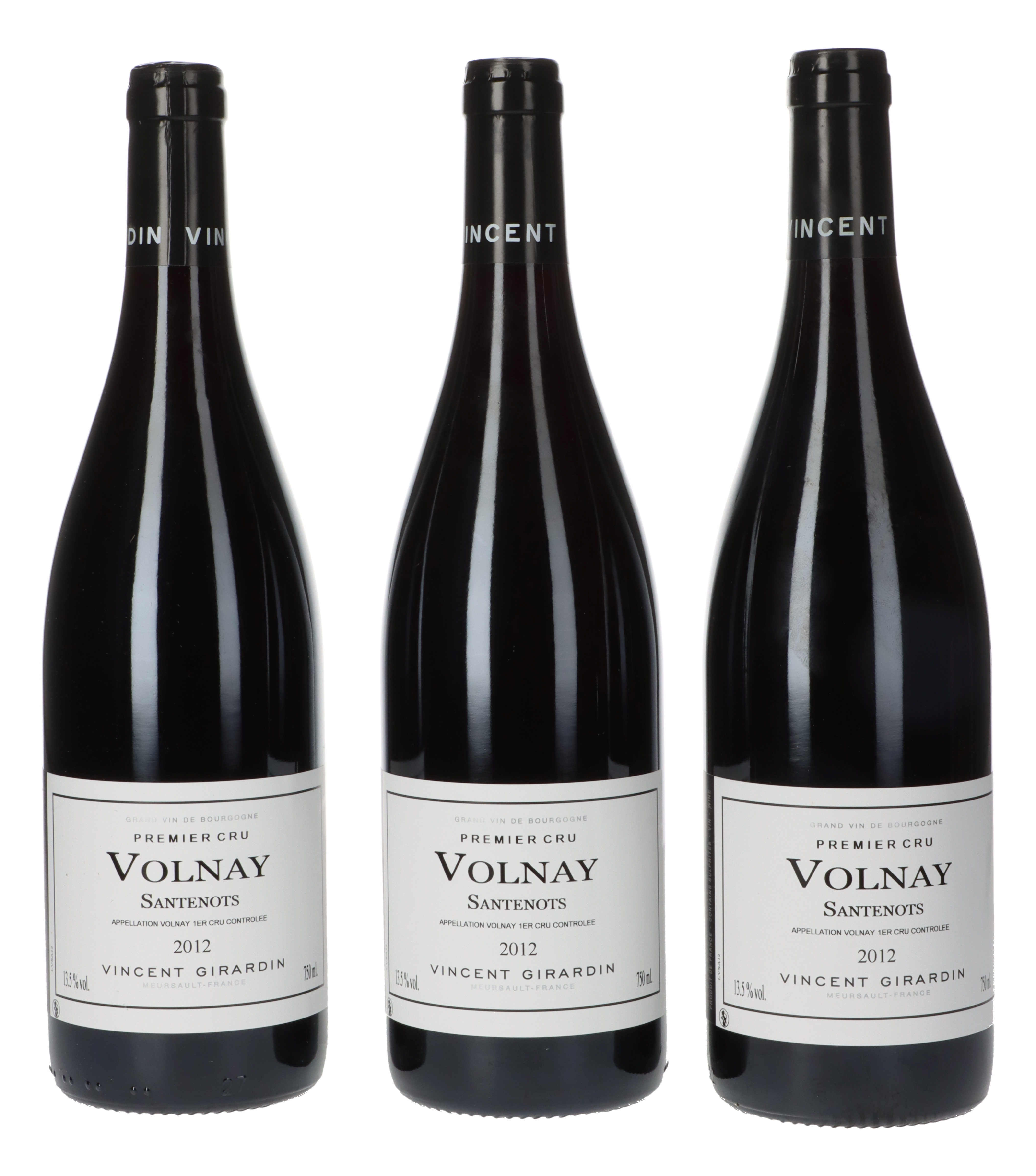 Vincent Girardin Volnay 1er Cru Les Santenots 2012 (3 Fl.)